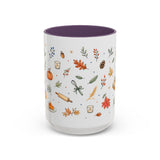 Thanksgiving Baking Mug — Watercolor Autumn Gift — Pumpkin Pie Accent Coffee Cup 11oz 15oz — Front view — Photo 17