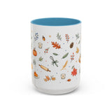 Thanksgiving Baking Mug — Watercolor Autumn Gift — Pumpkin Pie Accent Coffee Cup 11oz 15oz — Front view — Photo 10