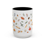 Thanksgiving Baking Mug — Watercolor Autumn Gift — Pumpkin Pie Accent Coffee Cup 11oz 15oz — Front view — Photo 5