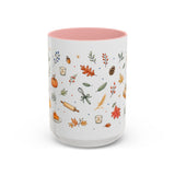 Thanksgiving Baking Mug — Watercolor Autumn Gift — Pumpkin Pie Accent Coffee Cup 11oz 15oz — Front view — Photo 7