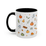 Thanksgiving Baking Mug — Watercolor Autumn Gift — Pumpkin Pie Accent Coffee Cup 11oz 15oz — Left view — Photo 19