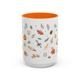 Thanksgiving Baking Mug — Watercolor Autumn Gift — Pumpkin Pie Accent Coffee Cup 11oz 15oz — Front view — Photo 13