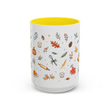Thanksgiving Baking Mug — Watercolor Autumn Gift — Pumpkin Pie Accent Coffee Cup 11oz 15oz — Front view — Photo 14