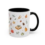 Thanksgiving Baking Mug — Watercolor Autumn Gift — Pumpkin Pie Accent Coffee Cup 11oz 15oz — Right view — Photo 18