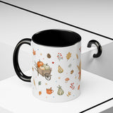Thanksgiving Mug — Country Harvest Watercolor Gift — Pumpkin Scarecrow Accent Cup 11oz 15oz — Product view — Photo 22