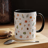 Thanksgiving Mug — Watercolor Autumn Harvest Gift — Pumpkin Leaf Accent Coffee Cup 11oz 15oz — Product view — Photo 21