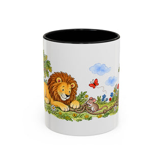 The Lion and the Mouse Mug | Storybook Fairy Tale Accent Coffee Mug | EveryLegend — 6ad8706f56e61d3ffc094f77_72180_102752_front