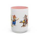 Town Mouse and Country Mouse Mug — Storybook Fairy Tale Accent Coffee Mug — MagicMeStudio — Front view — Photo 7