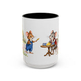 Town Mouse and Country Mouse Mug — Storybook Fairy Tale Accent Coffee Mug — MagicMeStudio — Front view — Photo 5