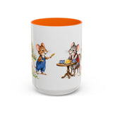 Town Mouse and Country Mouse Mug — Storybook Fairy Tale Accent Coffee Mug — MagicMeStudio — Front view — Photo 13