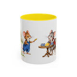 Town Mouse and Country Mouse Mug — Storybook Fairy Tale Accent Coffee Mug — MagicMeStudio — Front view — Photo 12