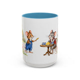 Town Mouse and Country Mouse Mug — Storybook Fairy Tale Accent Coffee Mug — MagicMeStudio — Front view — Photo 10