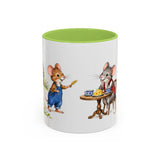 Town Mouse and Country Mouse Mug — Storybook Fairy Tale Accent Coffee Mug — MagicMeStudio — Front view — Photo 15
