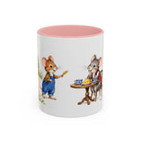 Town Mouse and Country Mouse Mug — Storybook Fairy Tale Accent Coffee Mug — MagicMeStudio — Front view — Photo 3