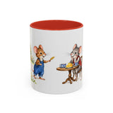 Town Mouse and Country Mouse Mug — Storybook Fairy Tale Accent Coffee Mug — MagicMeStudio — Front view — Photo 4