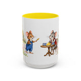 Town Mouse and Country Mouse Mug — Storybook Fairy Tale Accent Coffee Mug — MagicMeStudio — Front view — Photo 14