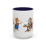 Town Mouse and Country Mouse Mug — Storybook Fairy Tale Accent Coffee Mug — MagicMeStudio — Front view — Photo 6