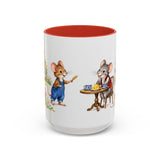 Town Mouse and Country Mouse Mug — Storybook Fairy Tale Accent Coffee Mug — MagicMeStudio — Front view — Photo 8