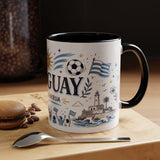 Uruguay Soccer Coffee Mug — Soccer Fan Gift — Accent Color Ceramic 11oz 15oz Match Day Cup — Product view — Photo 20