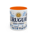 Uruguay Soccer Coffee Mug — Soccer Fan Gift — Accent Color Ceramic 11oz 15oz Match Day Cup — Front view — Photo 11