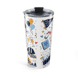 We Did It Class of 2026 20oz Tumbler — Graduation Gift — Insulated Stainless Steel Travel Cup — Back view — Photo 2