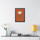 White Flower Rust Framed Nursery Wall Art, Storybook Kids Room Decor, 16x24 20x30 Poster — Lifestyle view — Photo 7