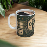 World's Okayest Dad Father's Day Coffee Mug — Dad Gift — Ceramic 11oz 15oz Cup — Product view — Photo 10
