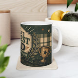 World's Okayest Dad Father's Day Coffee Mug — Dad Gift — Ceramic 11oz 15oz Cup — Product view — Photo 9