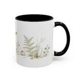 Young Raccoon Accent Mug | Watercolor Nature Coffee Cup | 11oz 15oz Woodland Animal Gift — 11oz / Black — right
