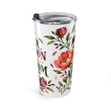 Your Season Will Bloom 20oz Tumbler, Botanical Inspirational Quote Gift, Insulated Stainless Steel Travel Cup — Right view — Photo 4